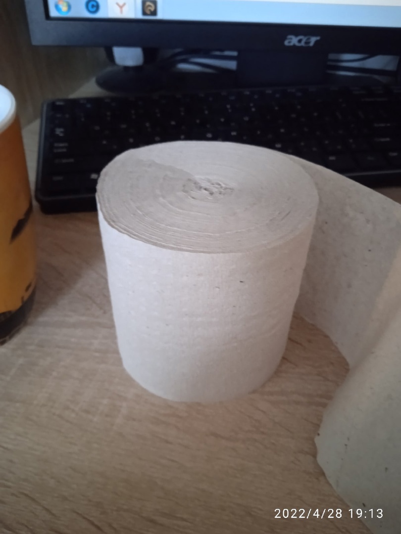 Фотография покупателя товара Туалетная бумага «Макс-Экономъ», без втулки, 1 слой, 6 рулонов - Фото 3