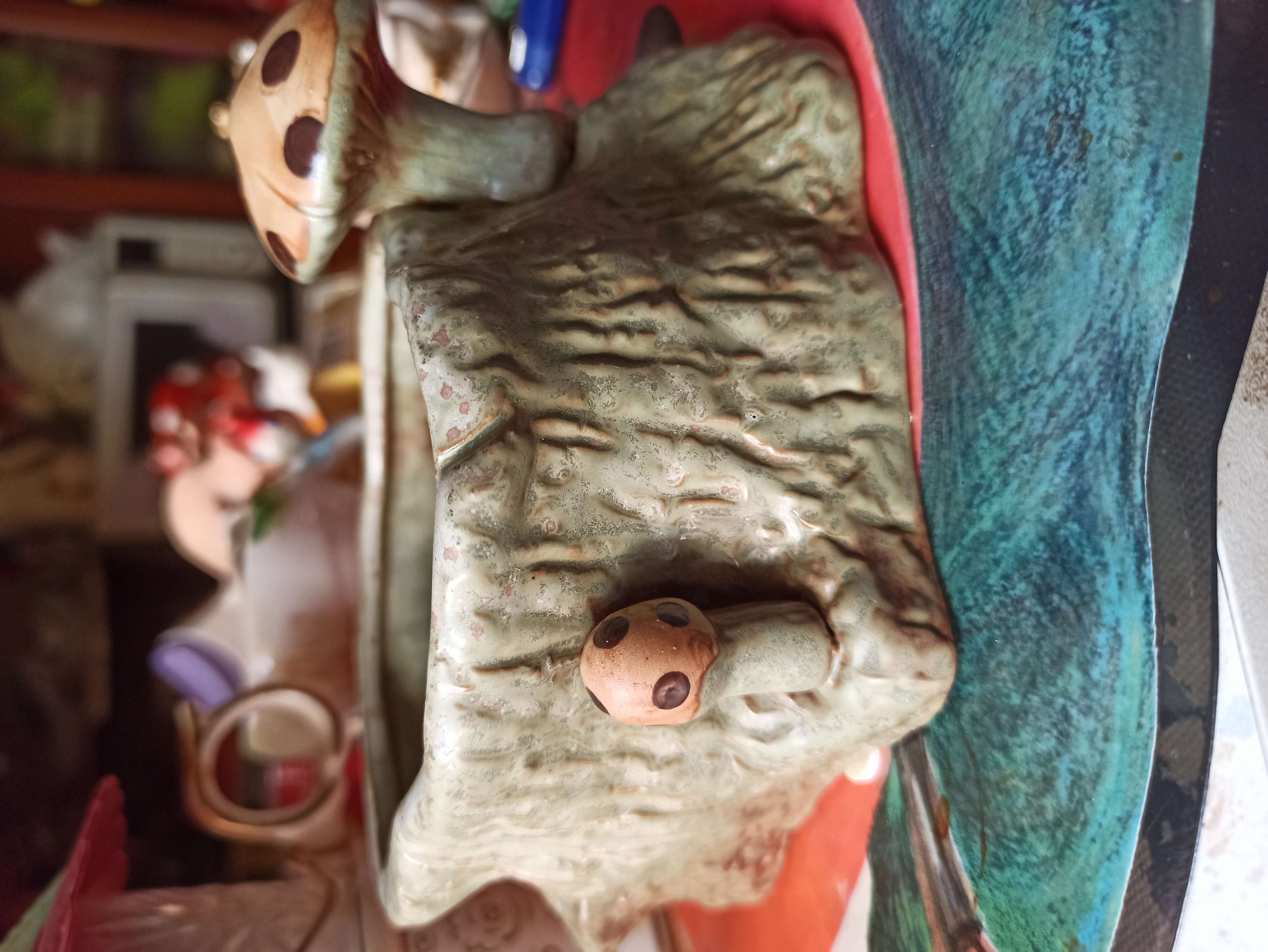 Фотография покупателя товара Кашпо "Пень с грибами" 15*12*8см - Фото 2