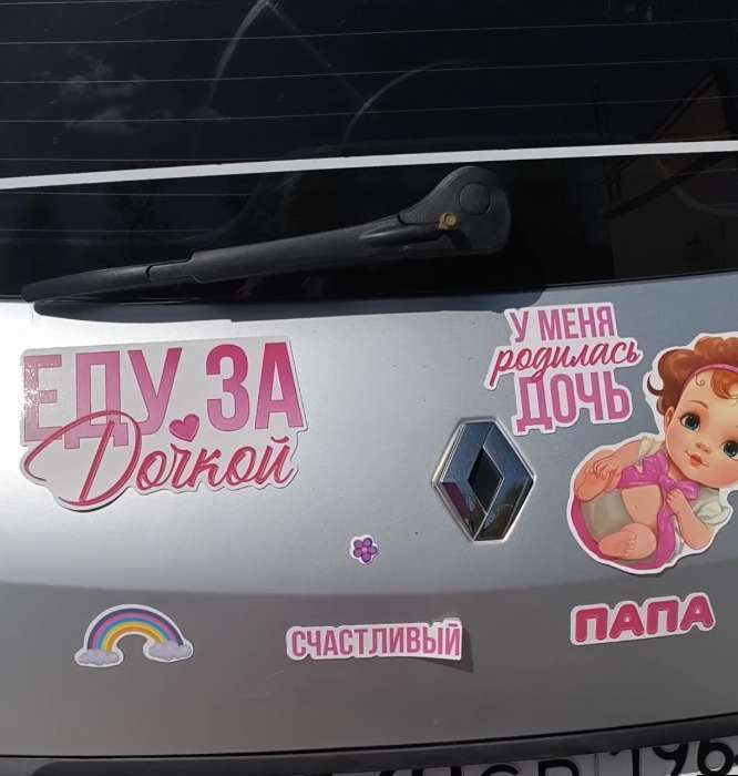 Фотография покупателя товара Набор магнитов на авто «Везем принцессу!», на выписку - Фото 1
