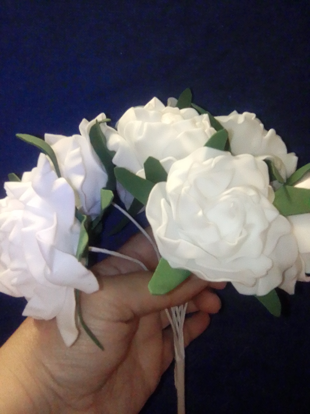 Фотография покупателя товара Букет "Объёмный цветок" 7 цветков, белый - Фото 16