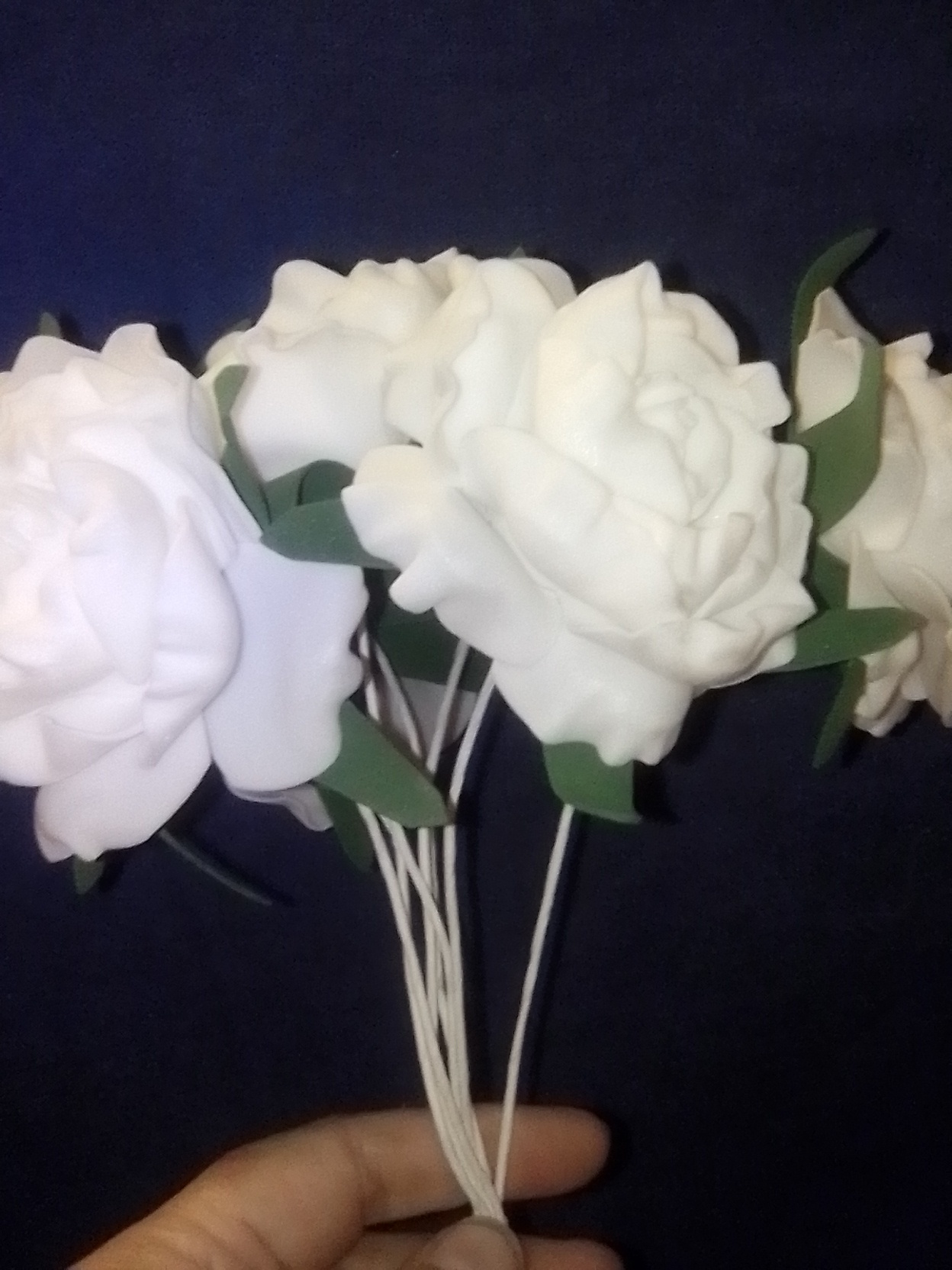 Фотография покупателя товара Букет "Объёмный цветок" 7 цветков, белый - Фото 15