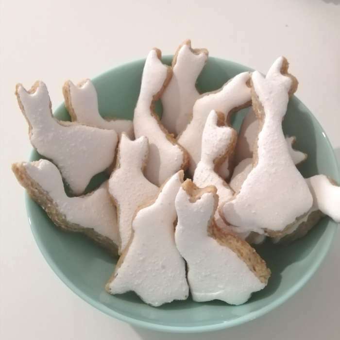Фотография покупателя товара Набор форм для вырезания печенья Доляна «Кролик», 3 шт, цвет хромированный