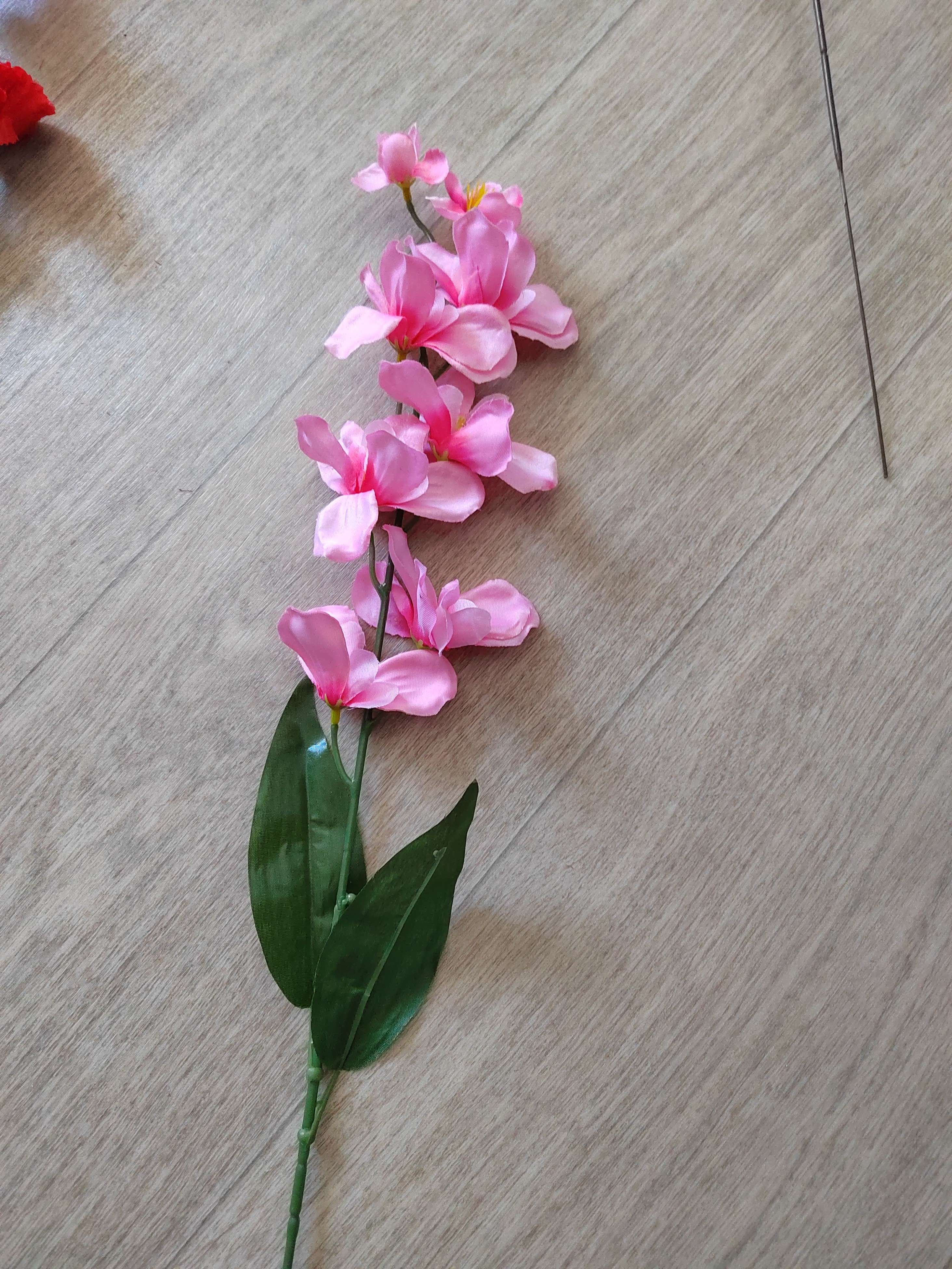 Фотография покупателя товара Цветы искусственные "Орхидея амезиелла" 65 см, розовый - Фото 1