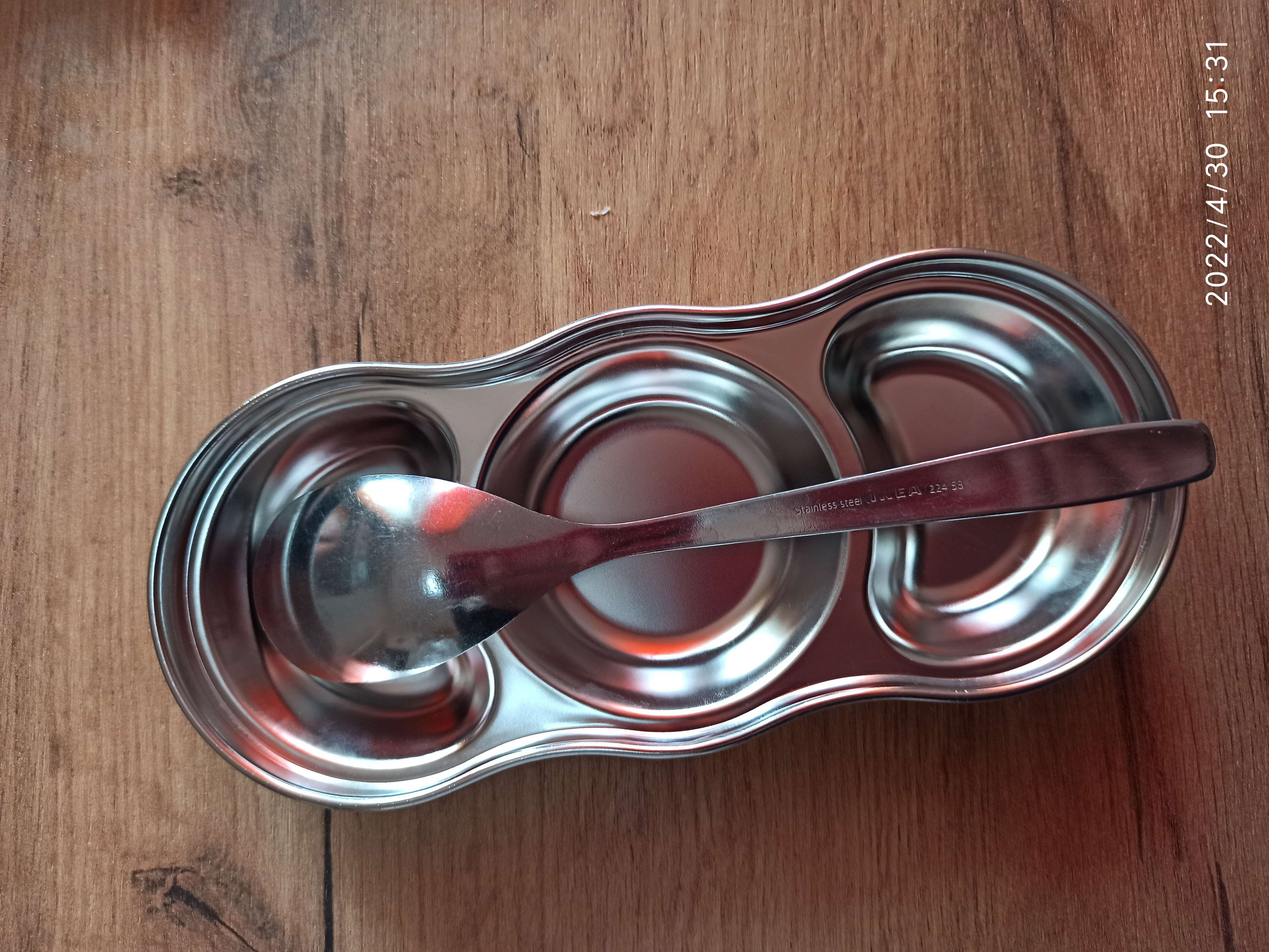 Фотография покупателя товара Подставка из нержавеющей стали для кухонных принадлежностей, 19,5×8,5×2,6, цвет серебряный