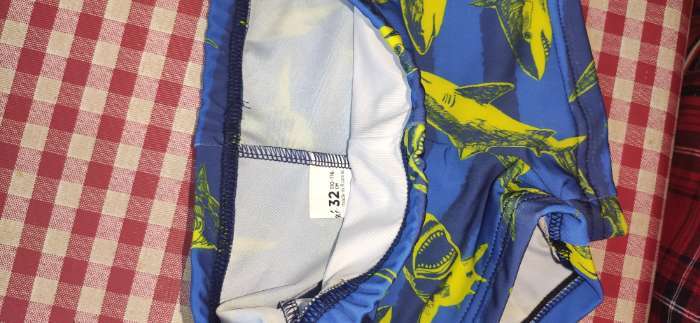 Фотография покупателя товара Плавки купальные для мальчика KAFTAN «Акулы», рост 98-104 (30), цвет синий - Фото 2