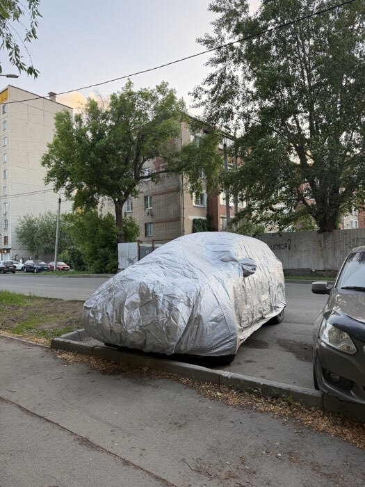 Фотография покупателя товара Тент автомобильный CARTAGE Standart, внедорожник, водонепроницаемый, 530×200×150 см - Фото 1