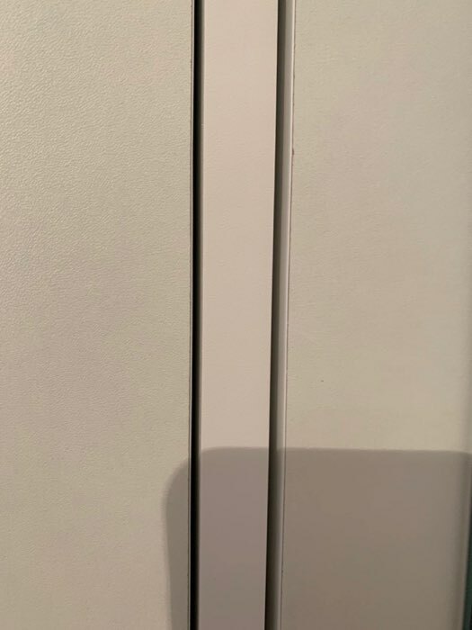 Фотография покупателя товара Шкаф 3-х створчатый Орион с зеркалом, 1413х2300х450, Белый/Белый