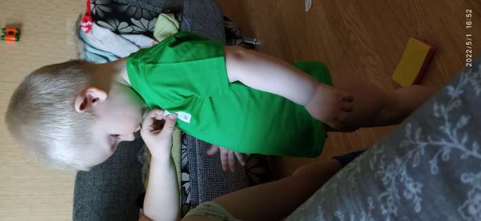 Фотография покупателя товара Футболка детская, цвет зелёный, рост 110 см - Фото 5