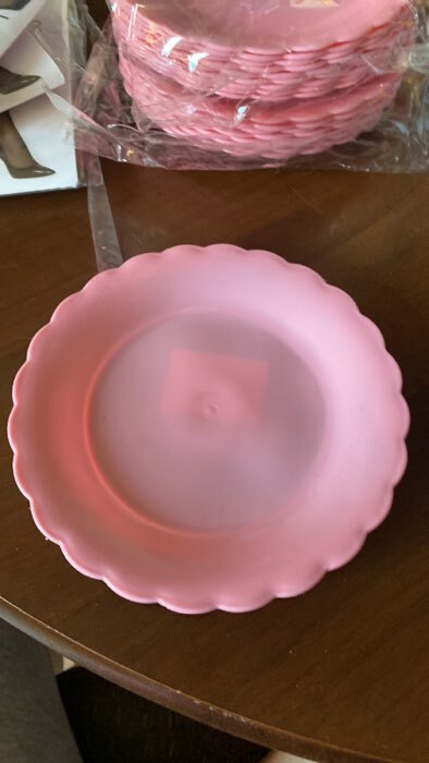 Фотография покупателя товара Набор тарелок «Кружево», 9 шт, d=15 см, цвет МИКС - Фото 6