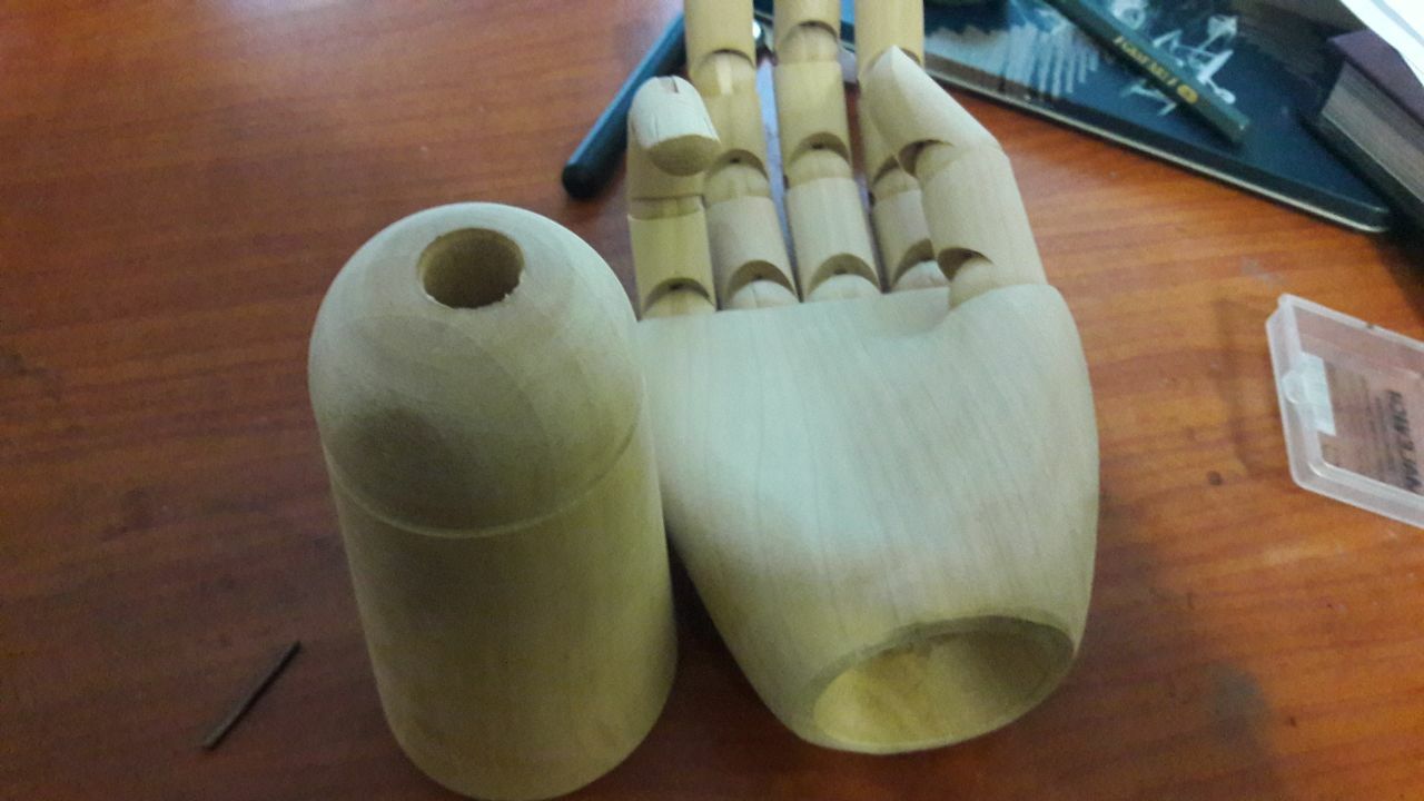 Фотография покупателя товара Модель деревянная рука, мужская, левая, 31 см - Фото 1