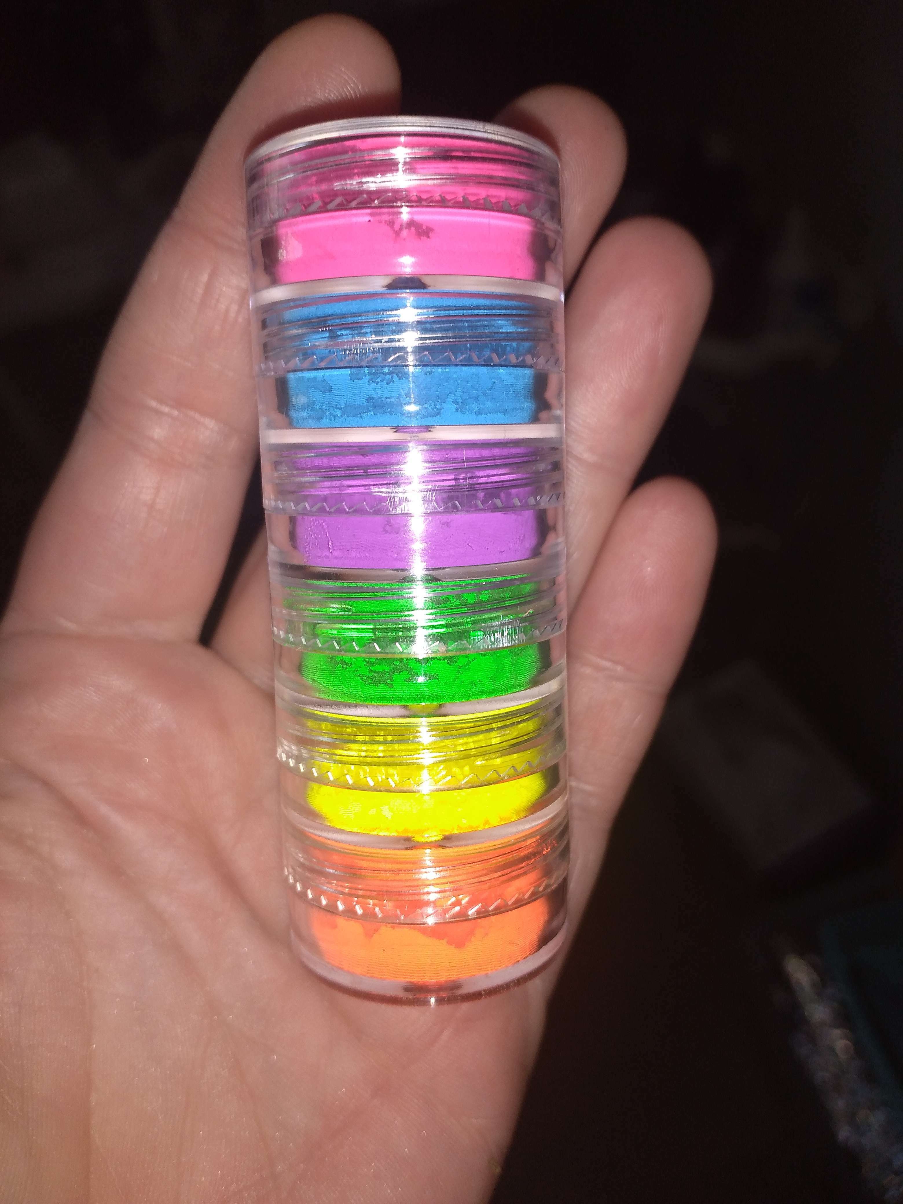 Фотография покупателя товара Пигмент для ногтей, набор 6 баночек, 3 гр, разноцветный - Фото 19