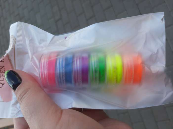 Фотография покупателя товара Пигмент для ногтей, набор 6 баночек, 3 гр, разноцветный - Фото 18