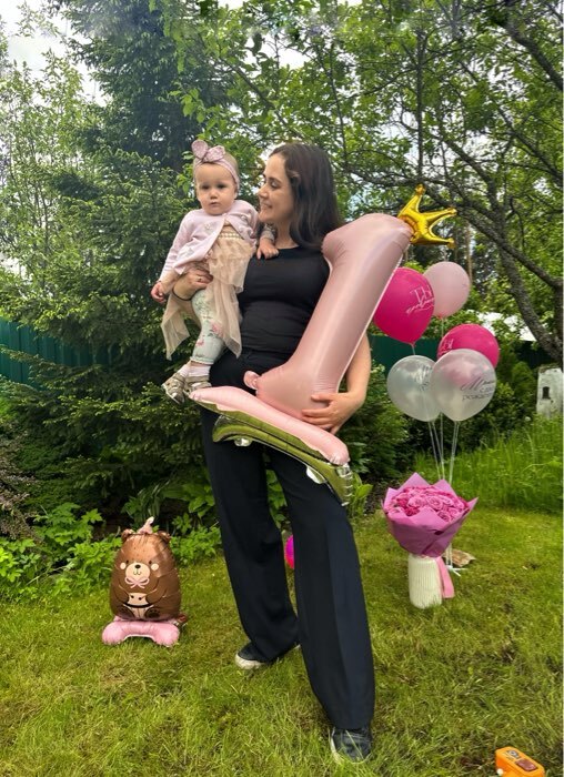 Фотография покупателя товара Воздушные шары латексные 12" «С Днём рождения, девушке», 15 шт. - Фото 1