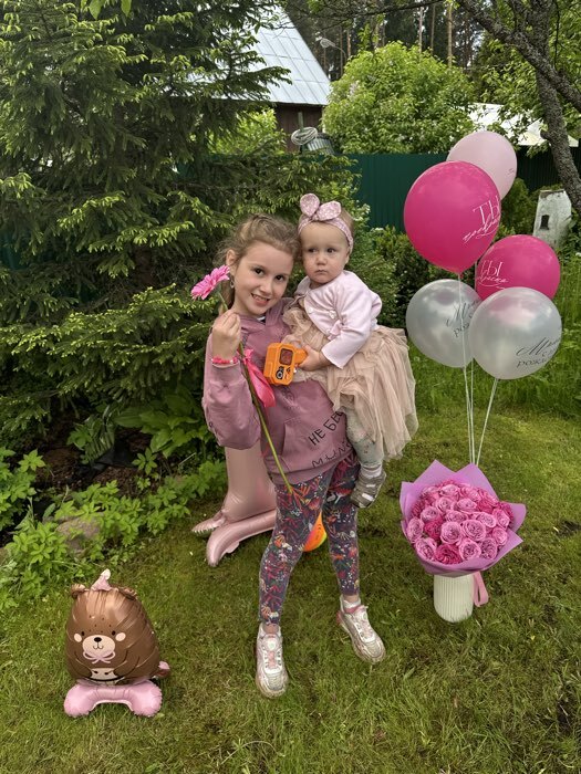 Фотография покупателя товара Воздушные шары латексные 12" «С Днём рождения, девушке», 15 шт. - Фото 2