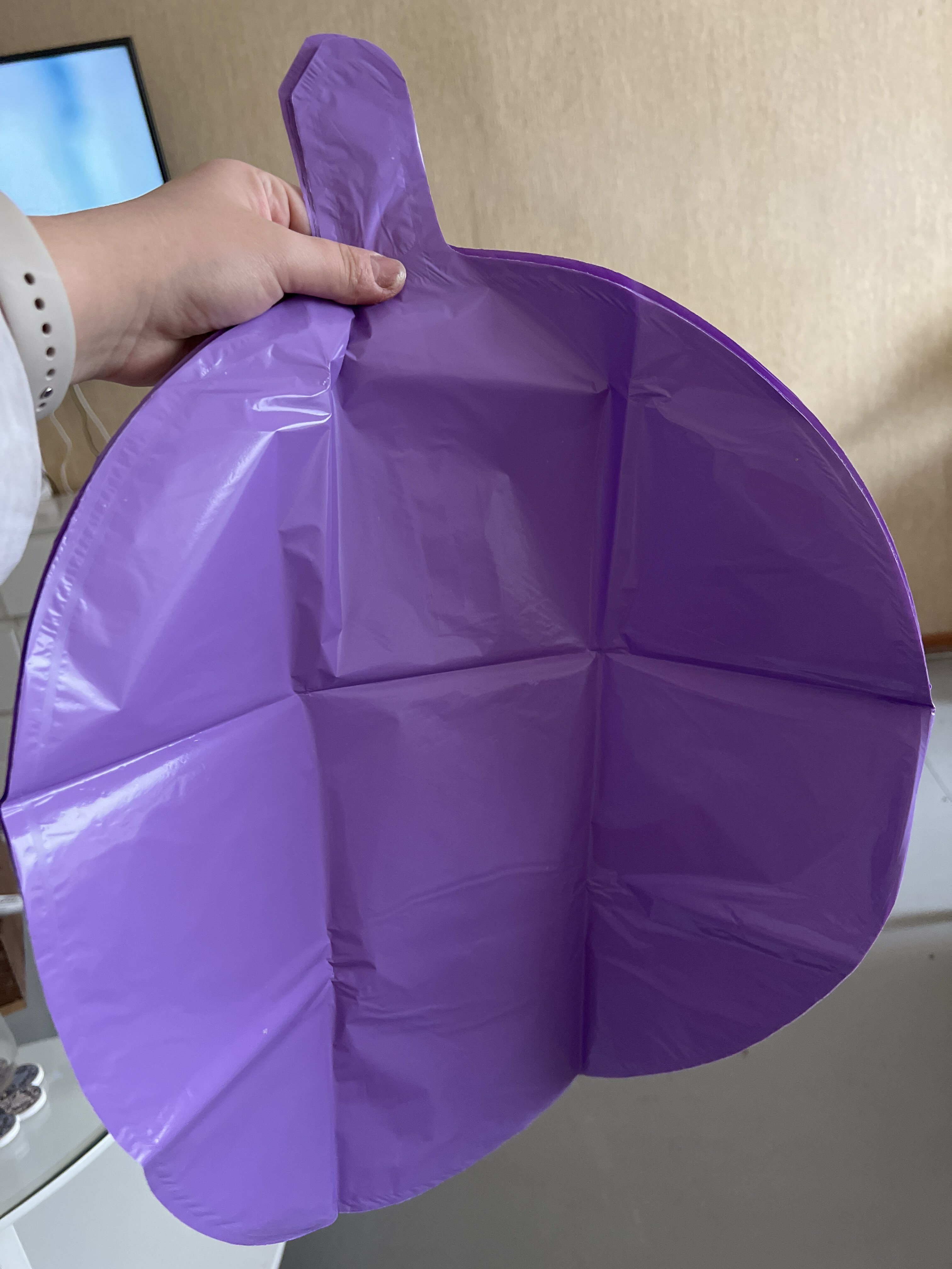 Фотография покупателя товара Шар полимерный 18" "Неон", круг, цвет тёмно-фиолетовый - Фото 1