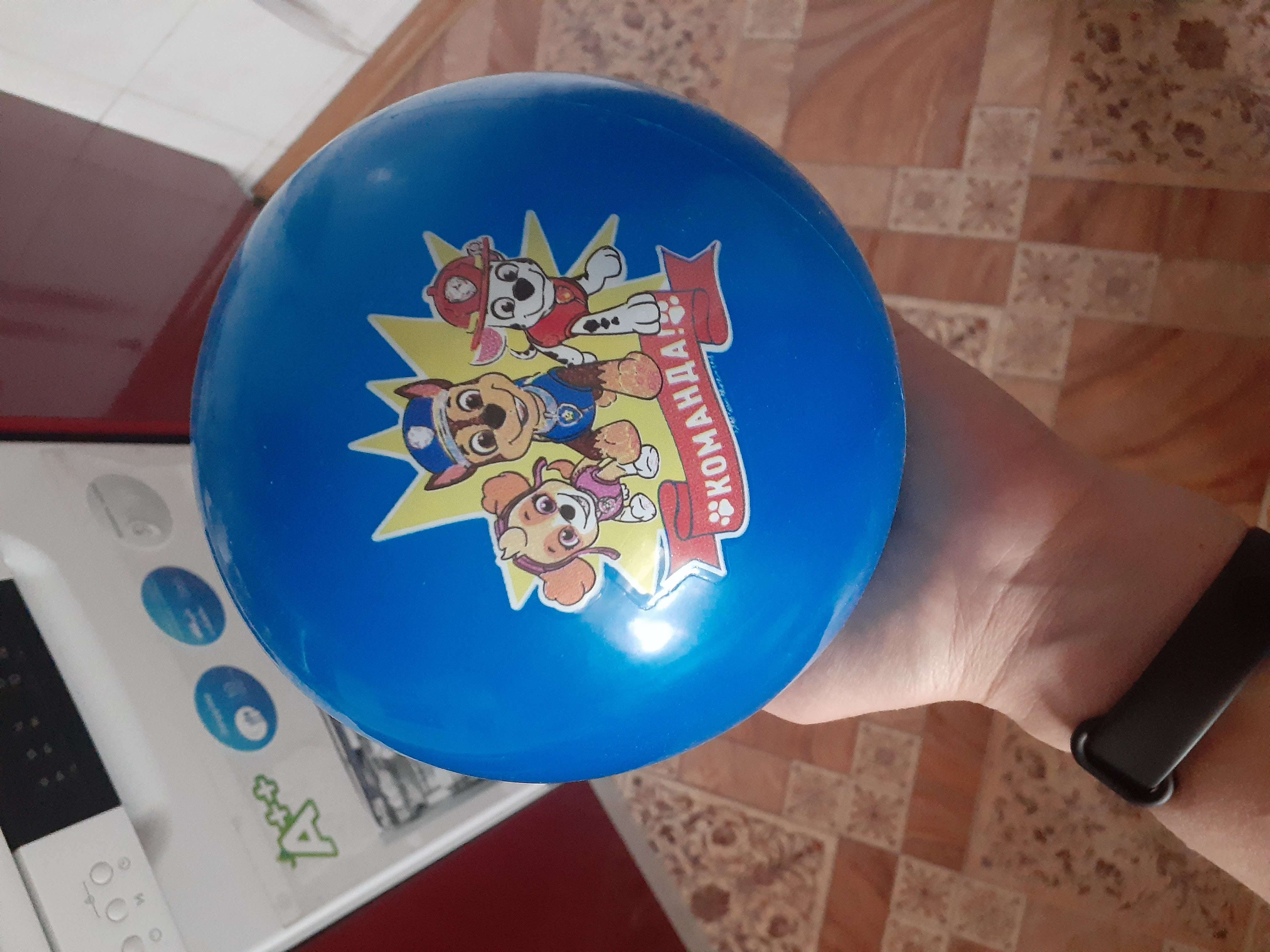Фотография покупателя товара Мяч детский, Paw Patrol Команда, диаметр 16 см, 50 г., цвета МИКС