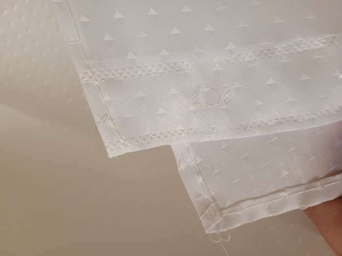 Фотография покупателя товара Штора для ванны Доляна «Орион», 180×180 см, цвет белый