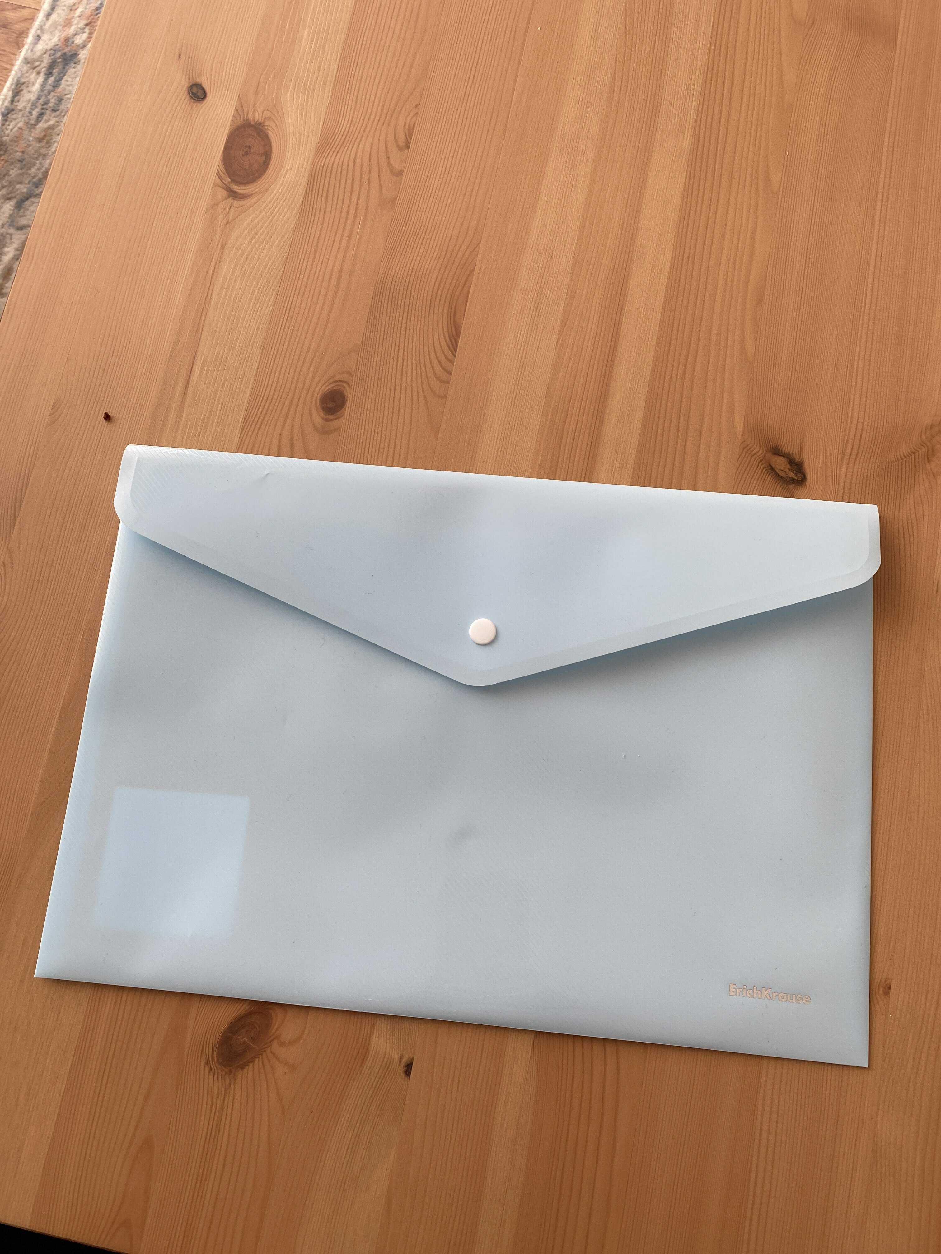 Фотография покупателя товара Папка-конверт на кнопке А4, 180 мкм, ErichKrause Diagonal Pastel, с тиснением, непрозрачная, микс - Фото 8