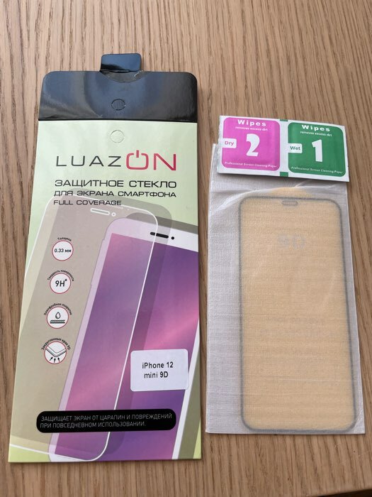 Фотография покупателя товара Защитное стекло 9D Luazon для iPhone 12 mini, полный клей, 0.33 мм, 9Н - Фото 1