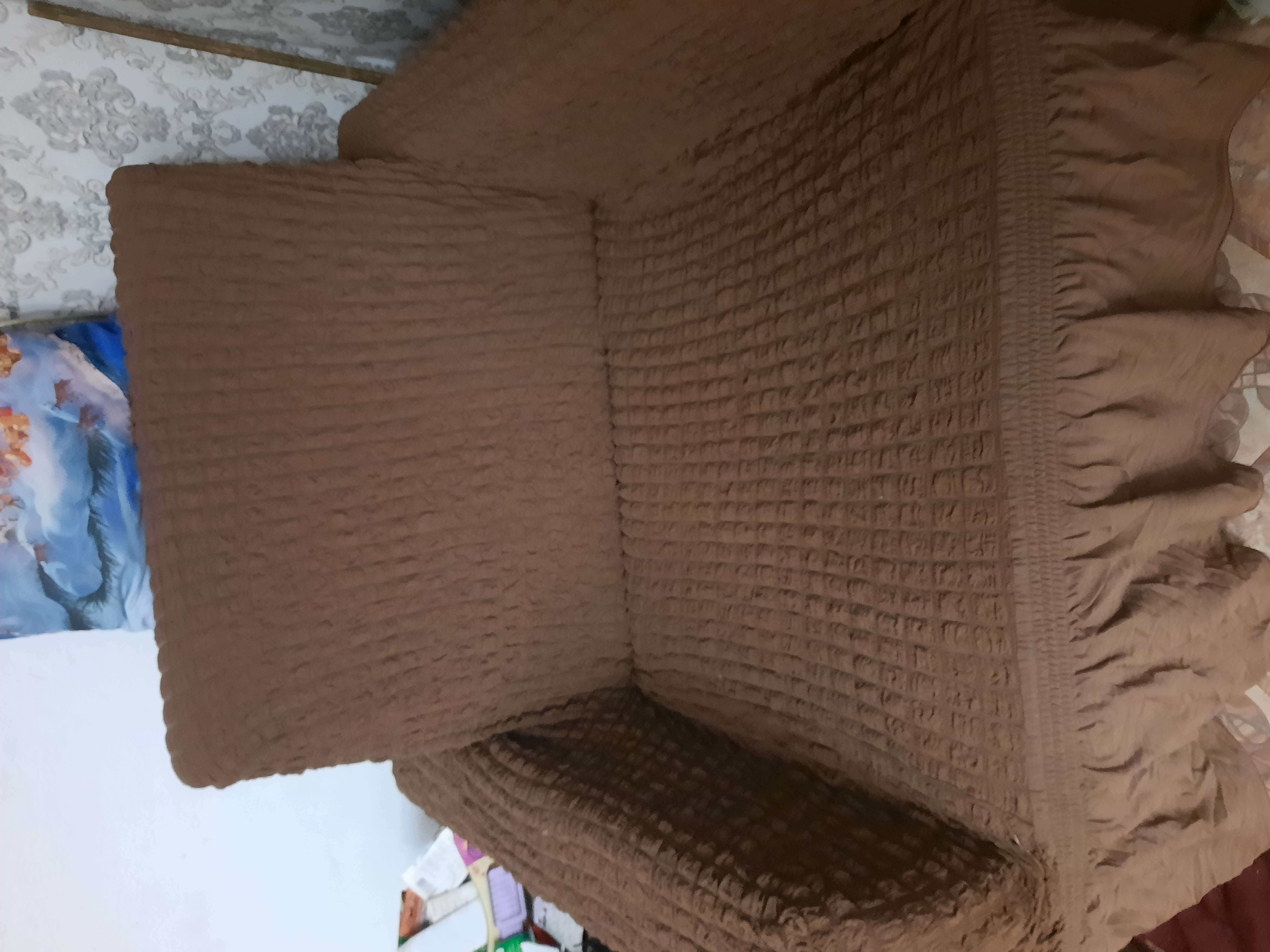 Фотография покупателя товара Чехол для кресла BULSAN, цвет коричневый