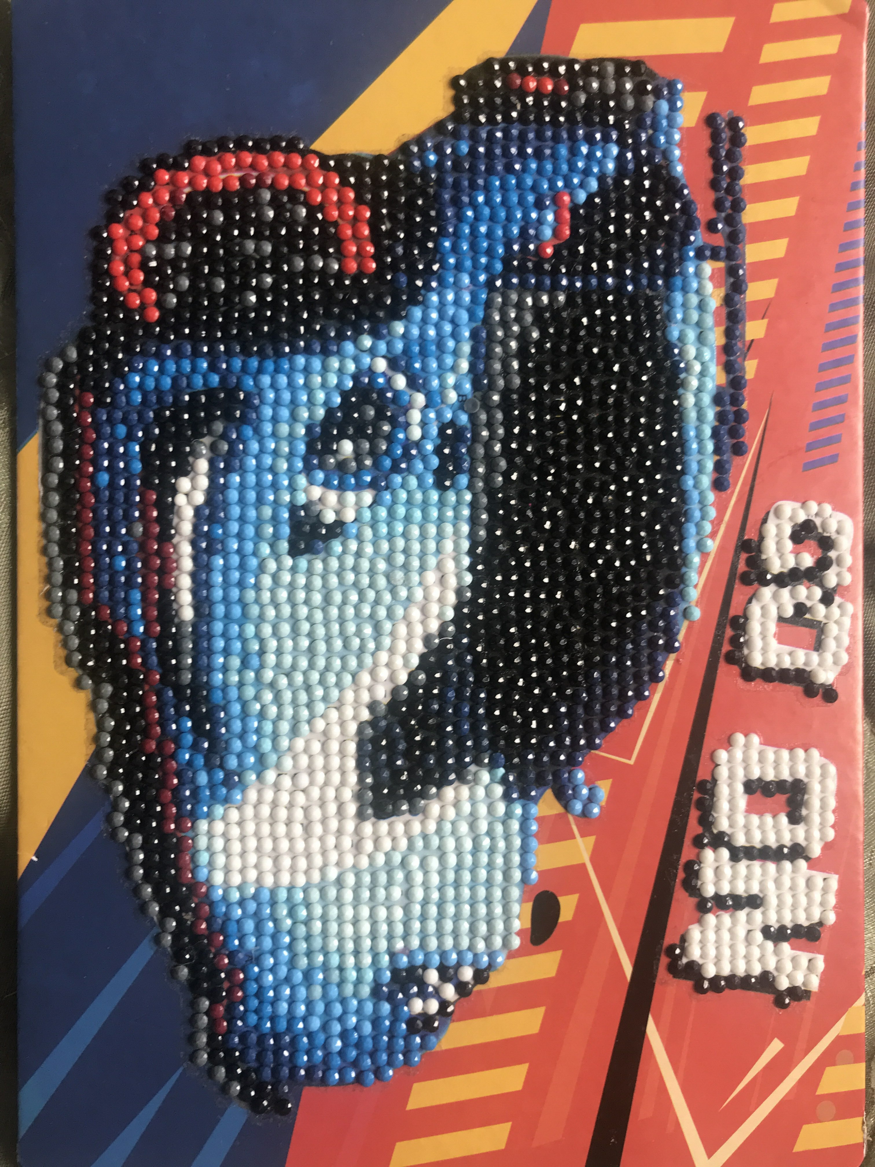 Фотография покупателя товара Алмазная мозаика с частичным заполнением на подставке для детей «Тачка», 15 х 21 см - Фото 3