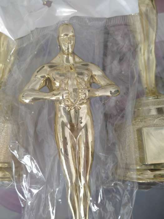 Фотография покупателя товара Наградная фигура мужская, «Оскар», золото, 18 х 6 х 6 см. - Фото 4