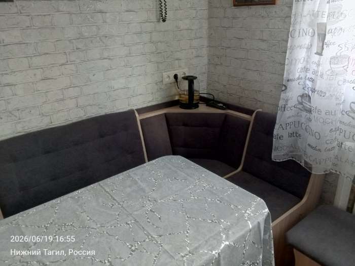 Фотография покупателя товара Кухонный уголок «КУ-1Л/4 м», со столом, с табуретами, цвет шимо светлый/торес 3/бежевый - Фото 2