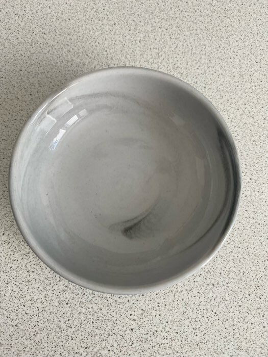 Фотография покупателя товара Соусник керамический «Мрамор», 100 мл, d=8 см, цвет серый - Фото 2