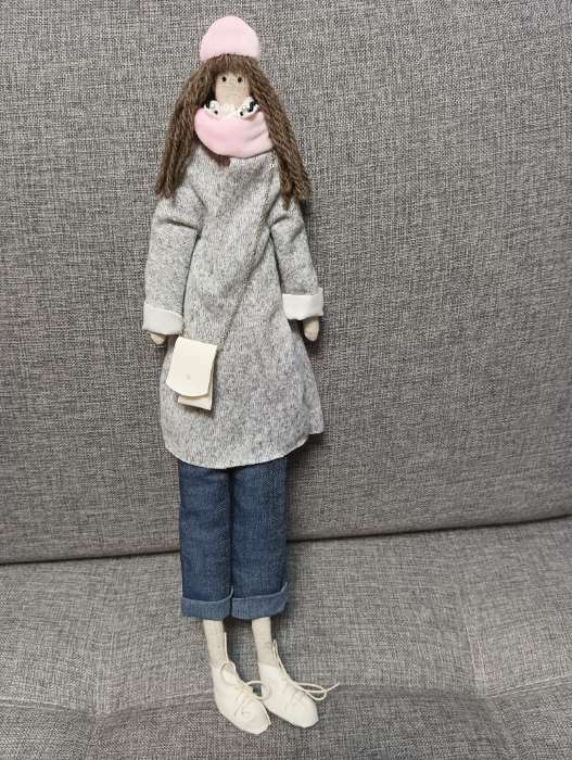 Фотография покупателя товара Интерьерная кукла «Бритни», набор для шитья, 18.9 × 22.5 × 2.5 см - Фото 7