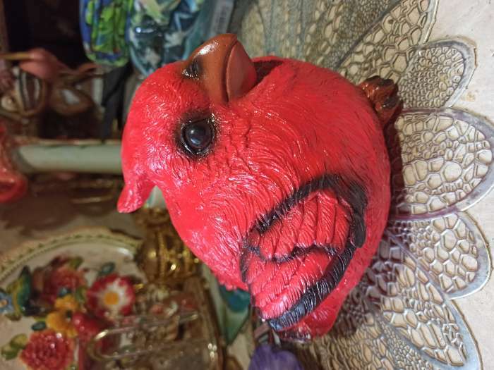 Фотография покупателя товара Садовая фигура "Красный кардинал" 14х14х17см - Фото 6