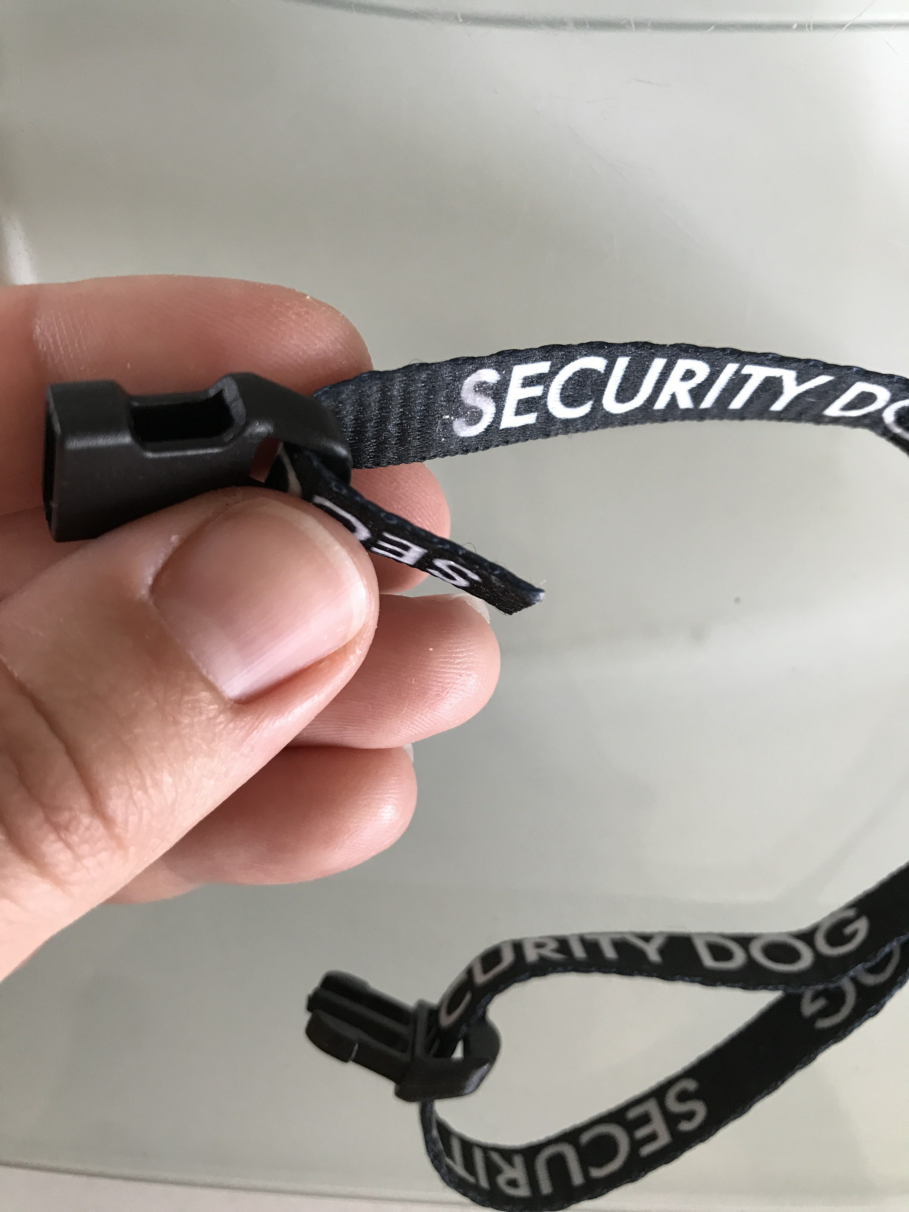 Фотография покупателя товара Ошейник для собак с фастексом Security dog, 30 х 1 см - Фото 4