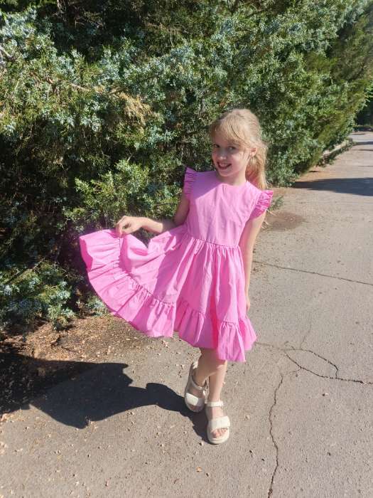 Фотография покупателя товара Платье для девочки KAFTAN: Princess, голубое, размер 32 (110-116 см) - Фото 1