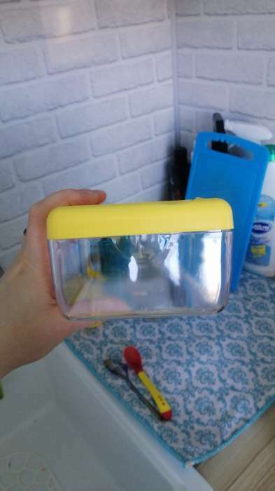 Фотография покупателя товара Контейнер для сыра, 16×11×7 см, цвет жёлтый - Фото 5