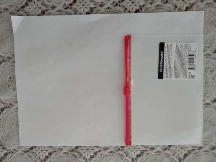 Фотография покупателя товара Папка-конверт на ZIP-молнии С6 ( 175 x 117 мм), 120 мкм, ErichKrause Fizzy Clear, c цветной молнией, тиснение, до 100 листов, микс - Фото 5