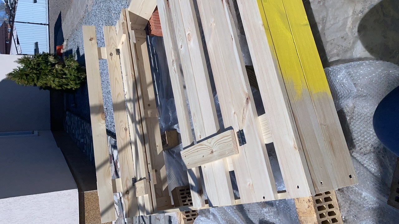 Фотография покупателя товара Песочница деревянная, с крышкой, 150 × 140 × 18 см, без покраски, лавочки (2 шт.), Greengo