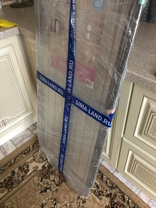 Фотография покупателя товара Сушилка для белья напольная складная, рабочая длина 10 м, цвет серый