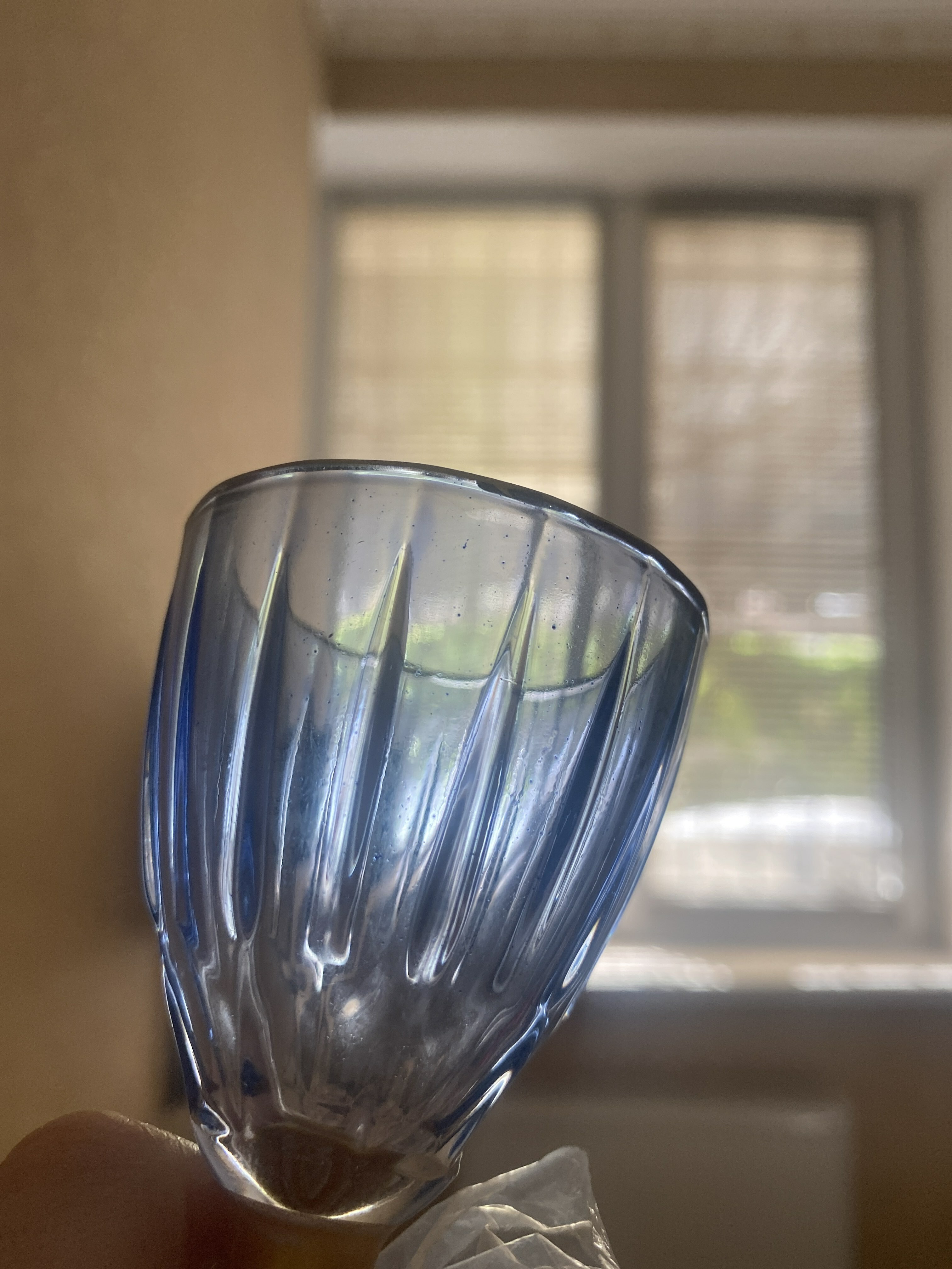 Фотография покупателя товара Рюмка стеклянная «Триумф», 50 мл, 5,3×10,4 см, цвет синий - Фото 3