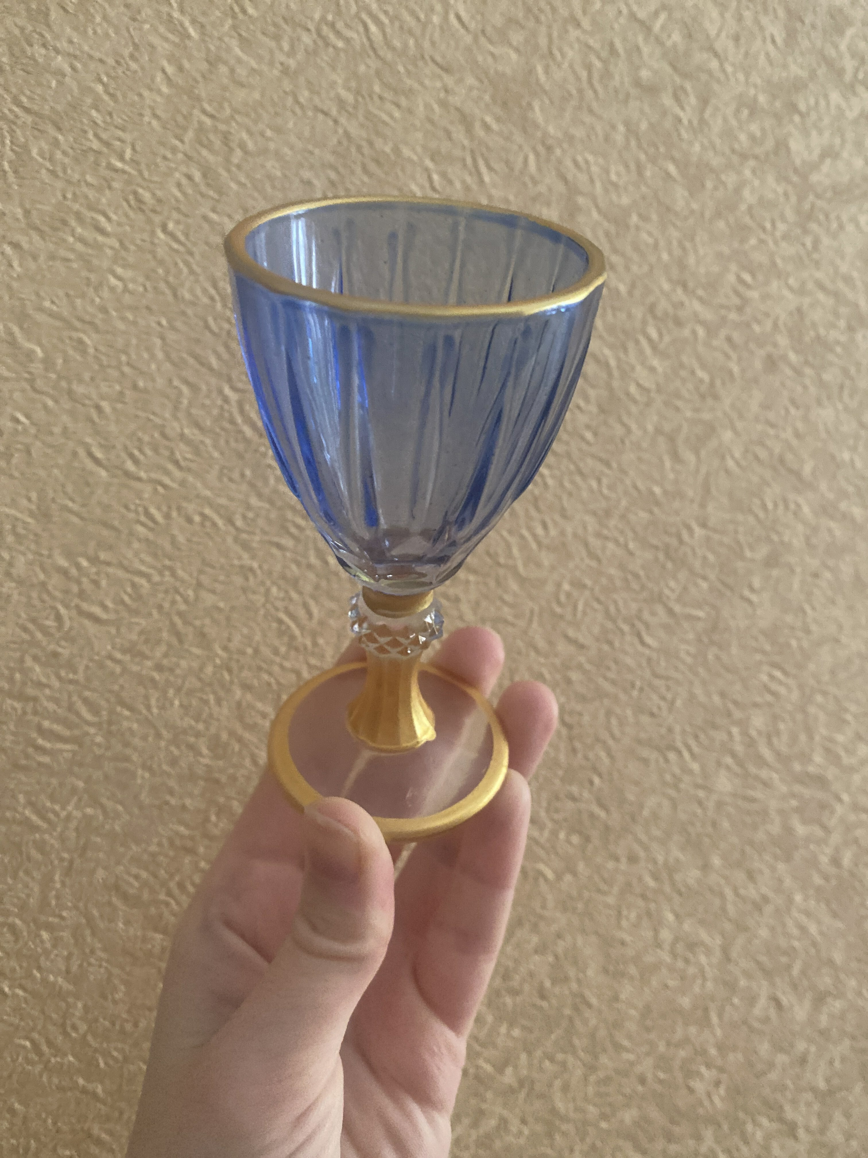 Фотография покупателя товара Рюмка стеклянная «Триумф», 50 мл, 5,3×10,4 см, цвет синий - Фото 1