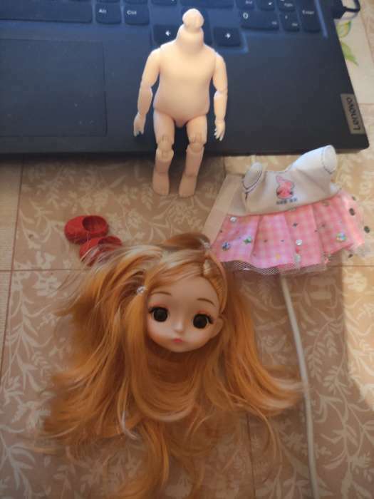 Фотография покупателя товара Кукла модная шарнирная «Мика» в платье, МИКС - Фото 9