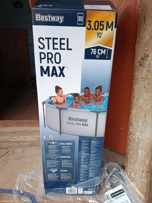 Фотография покупателя товара Бассейн каркасный Steel Pro Max, 305×76 см, круглый, 56406 Bestway - Фото 2
