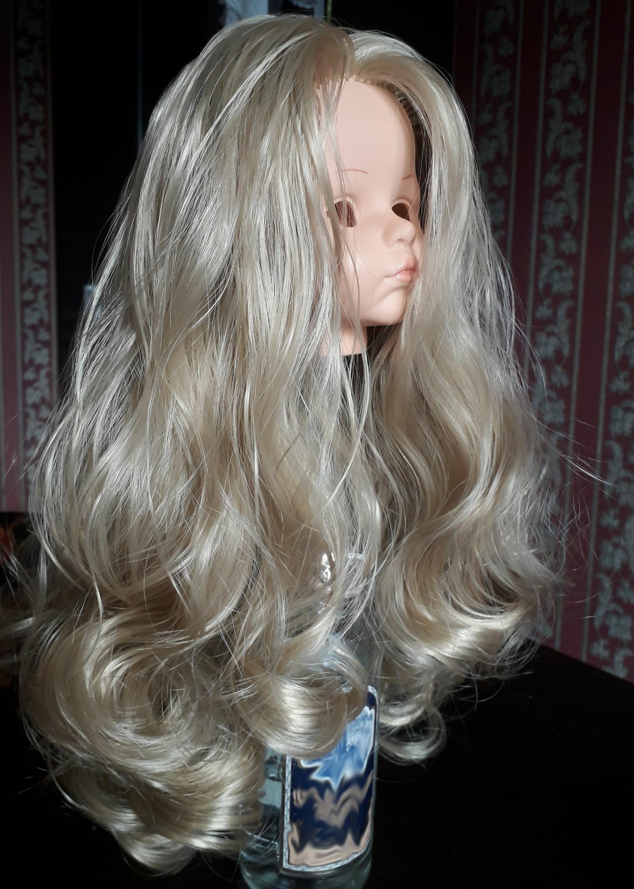 Фотография покупателя товара Волосы - тресс для кукол «Кудри» длина волос: 40 см, ширина: 50 см, №15 - Фото 1