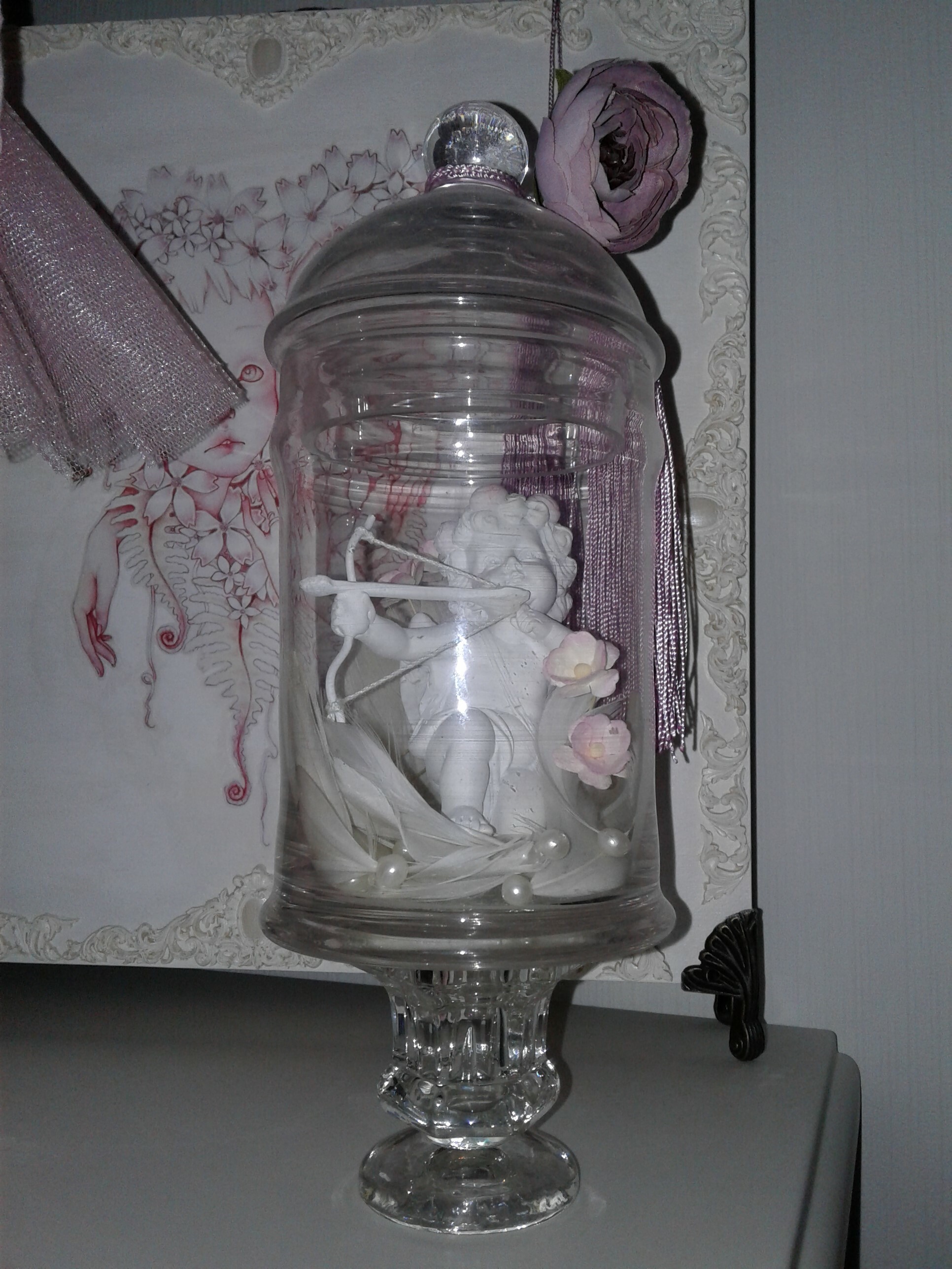 Фотография покупателя товара Подсвечник стекло на 1 свечу "Юнона", прозрачный 6х5х4,5 см