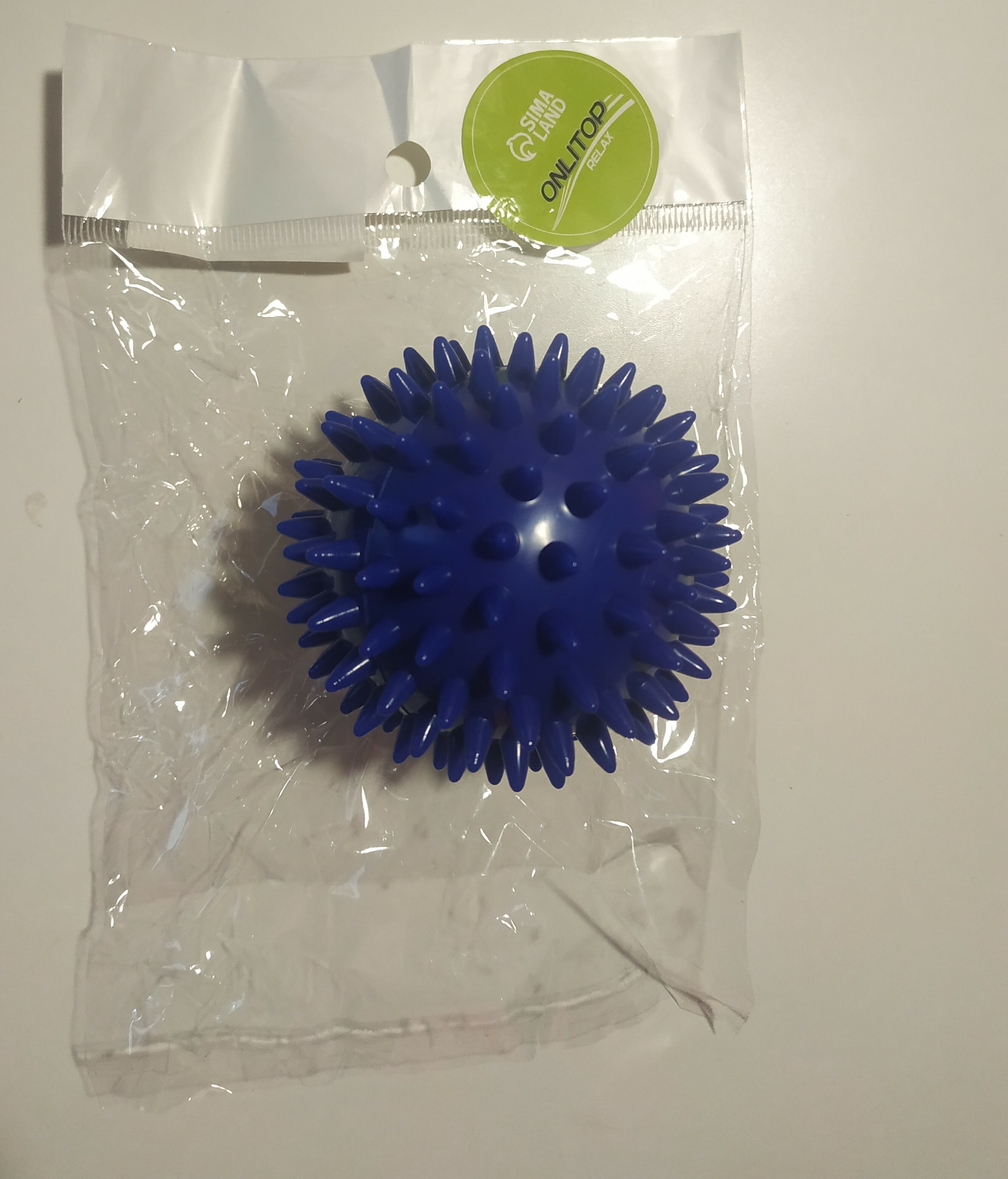 Фотография покупателя товара Массажный мяч, универсальный, картонная коробка, d = 6,5 см, цвет МИКС - Фото 3