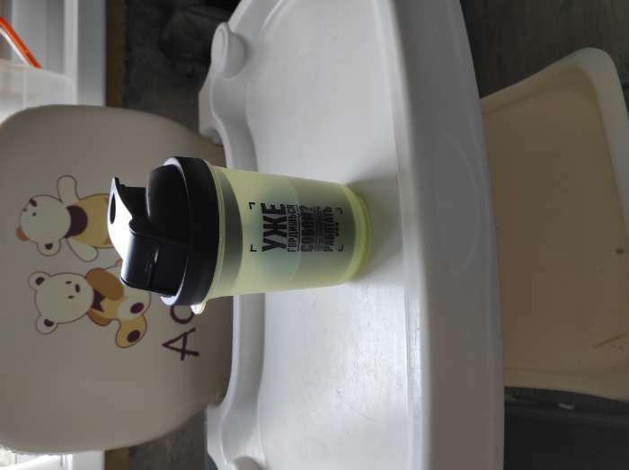 Фотография покупателя товара Шейкер спортивный «Будь смелым», чёрный, с чашей под протеин, 500 мл - Фото 8