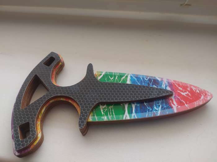 Фотография покупателя товара Сувенир деревянный "Нож Тычковый" МИКС - Фото 3