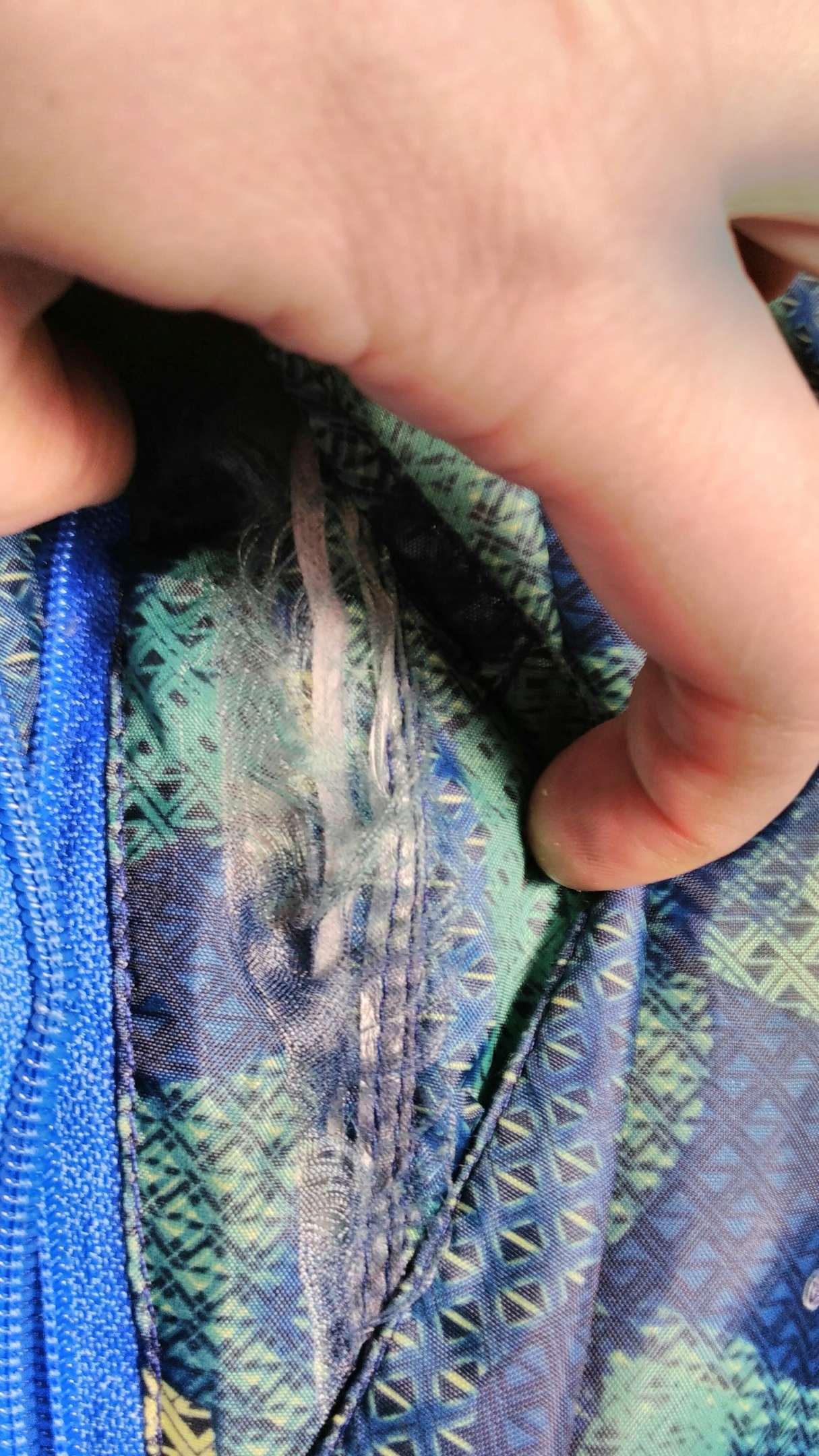 Фотография покупателя товара Куртка для мальчика "Геометрия", рост 134 см, цвет зелёный/синий - Фото 1