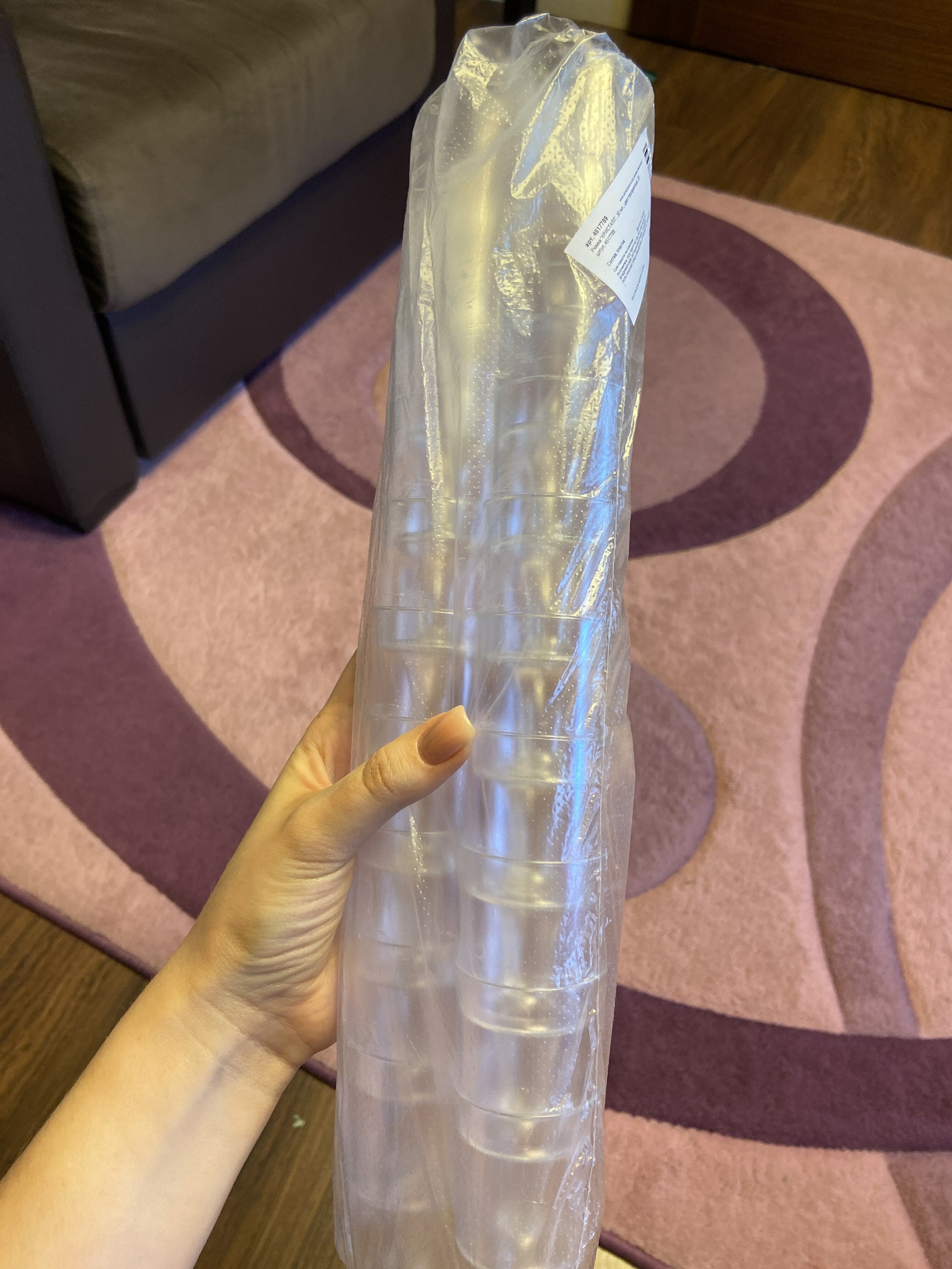 Фотография покупателя товара Рюмка пластиковая одноразовая «Кристалл», 50 мл, цвет прозрачный