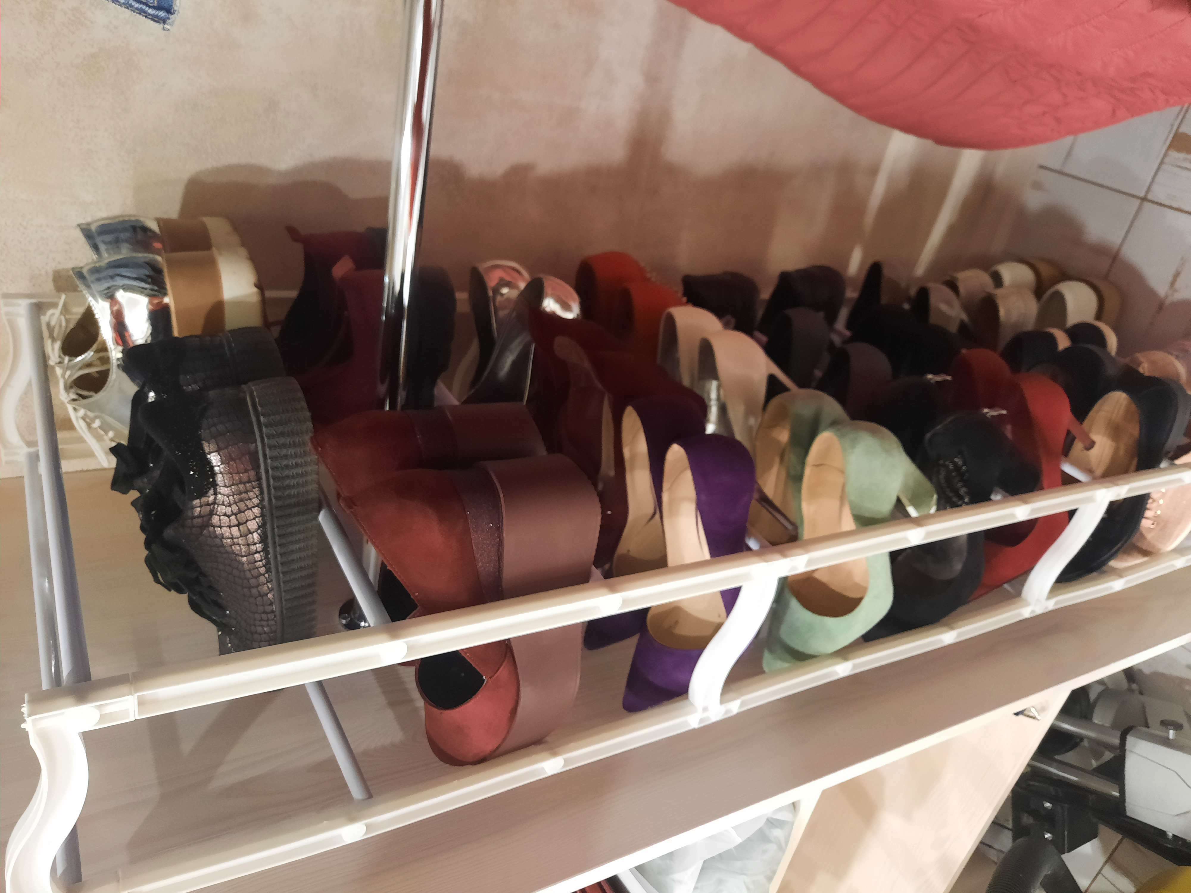 Фотография покупателя товара Обувница, 10 ярусов, 50×24,5×140 см, цвет белый - Фото 1