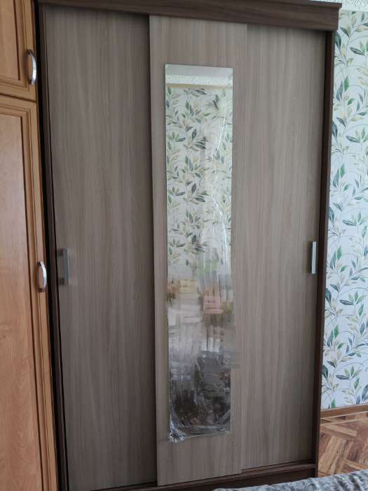 Фотография покупателя товара Шкаф-купе «Эко», 1200×565×2200 мм, цвет ясень шимо светлый/тёмный - Фото 22