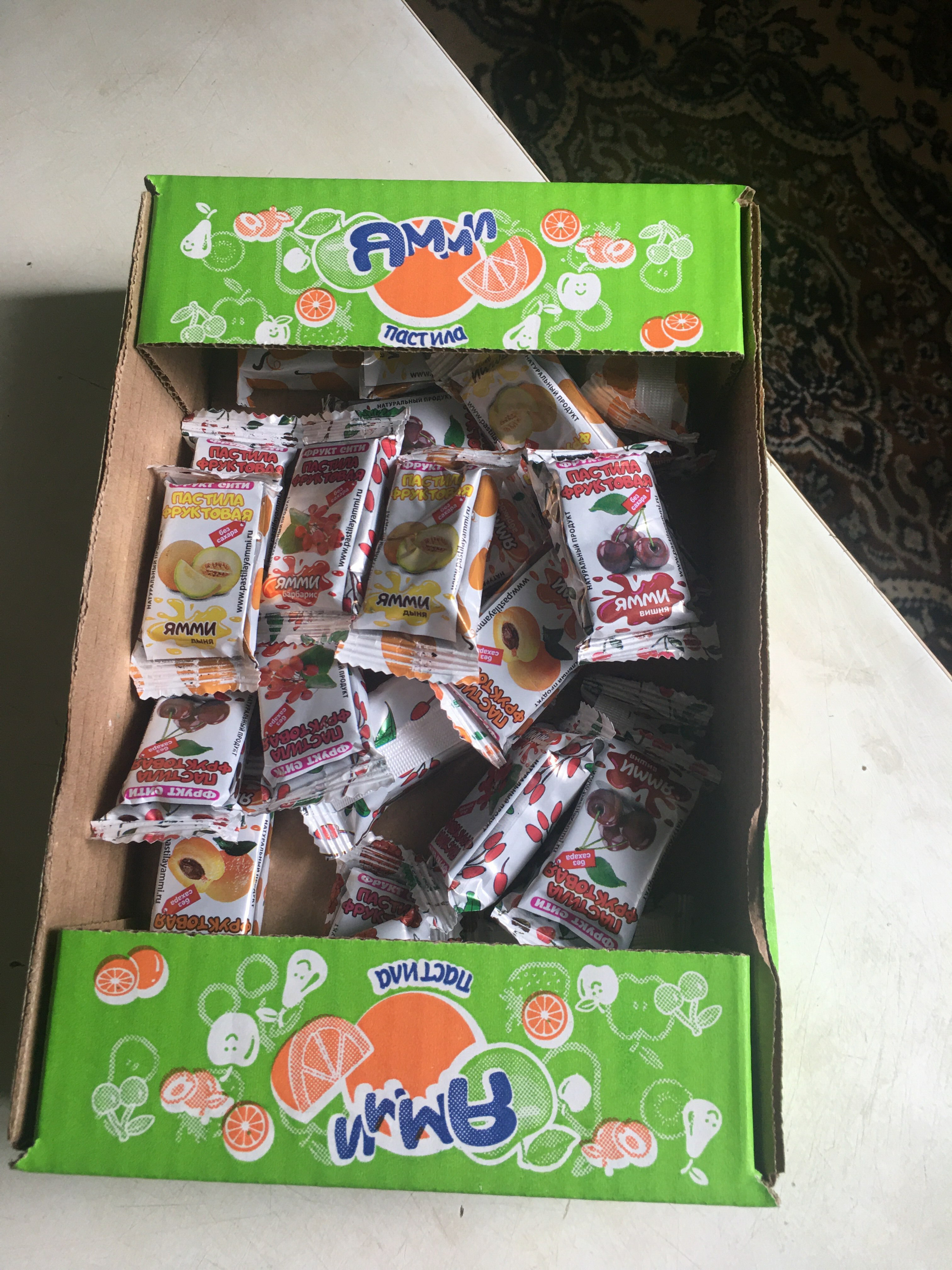 Фотография покупателя товара Пастила фруктовая без сахара «Ямми», ассорти, 1 кг - Фото 4